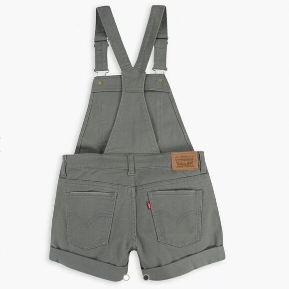 Levi’s Gray Shortall Overalls, Like new, 18-24 - Picture 2 of 4